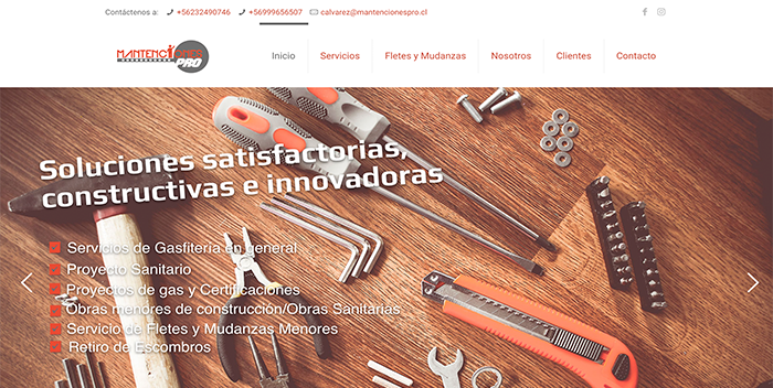 Agencia de marketing digital chile - Mantenciones Pro