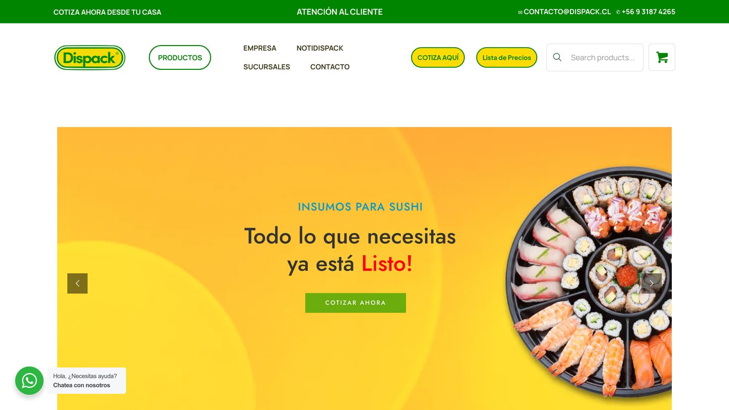 Agencia de Marketing Digital Chile - Dispack, insumos para repostería y pastelería