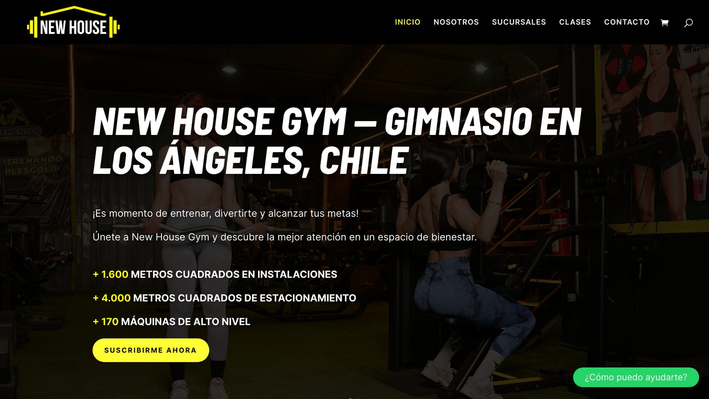 Agencia de Marketing Digital Chile - New House Gym, gimnasio en Los Ángeles